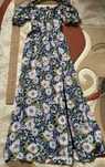 Rochie cu flori, lunga, marimea 34
