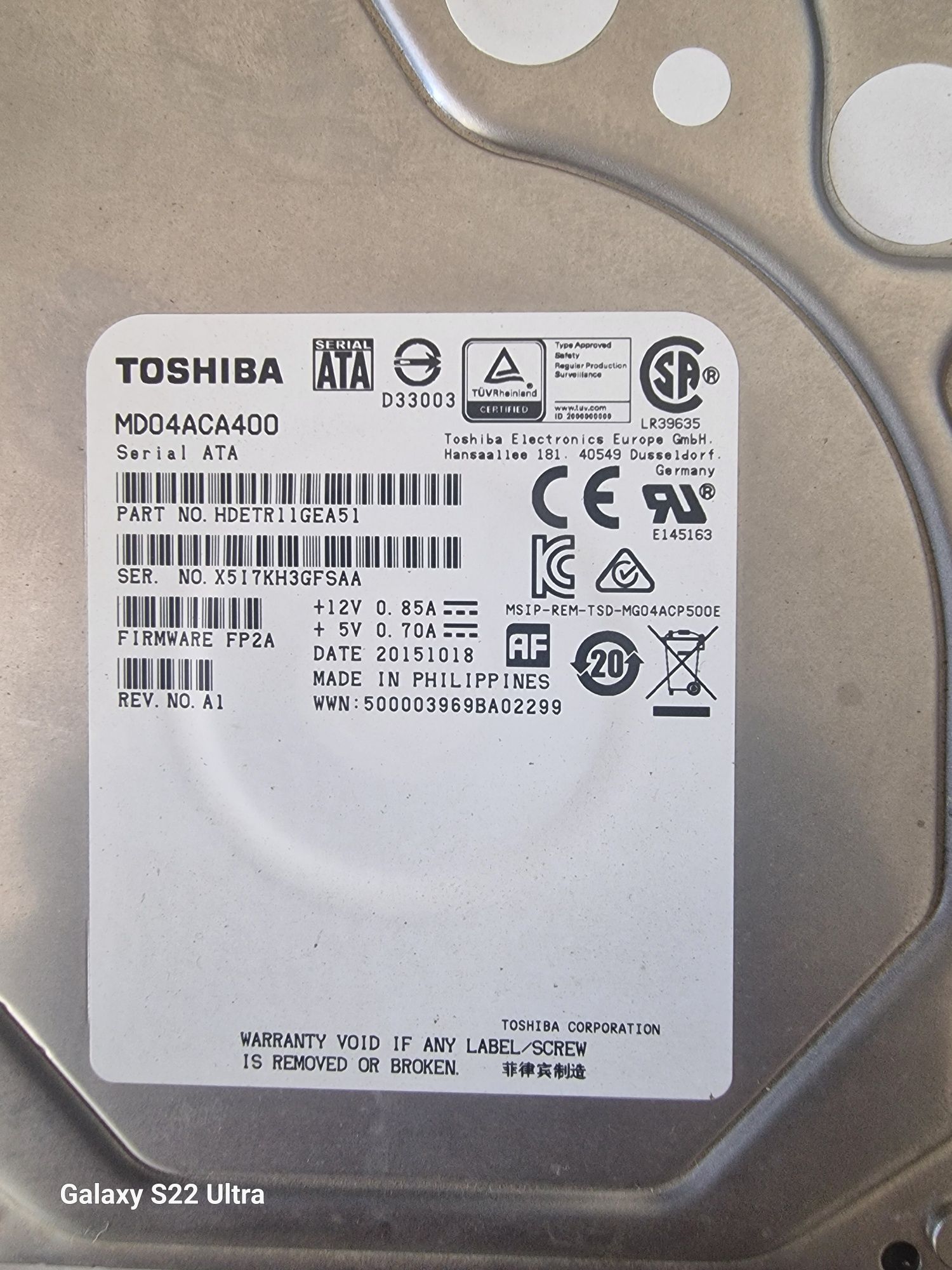 Hard-disk de PC  4TB Toshiba