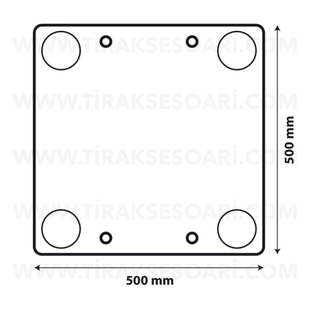 50x50 cm PVC Табела Извънгабаритен Товар Извънгабаритна табела