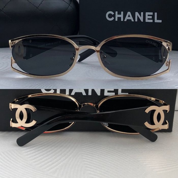 Дамски слънчеви очила кръгли овални елипса 2 цвята златни сребърни