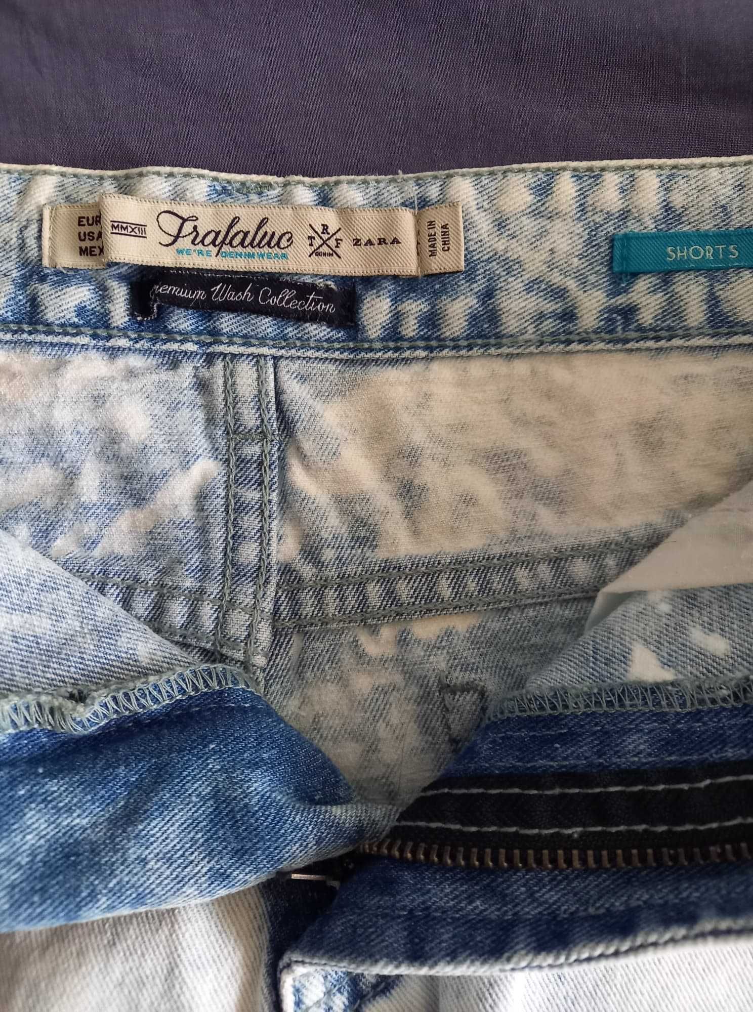 Pantaloni scurti dama denim marime EUR 34 Trafaluc by Zara