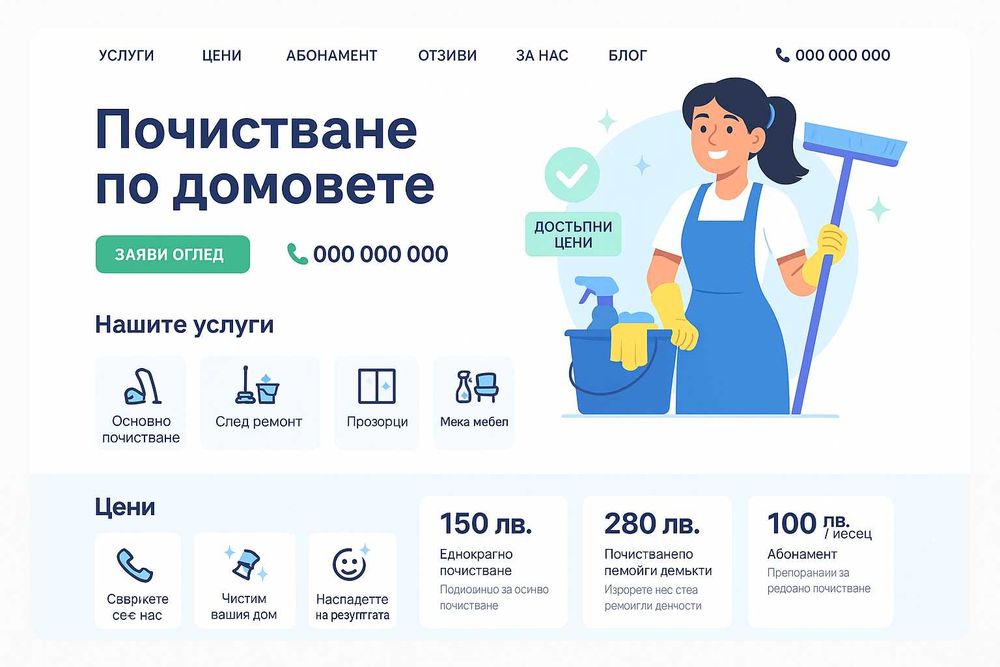 Изработка на евтин сайт и пълна поддръжка