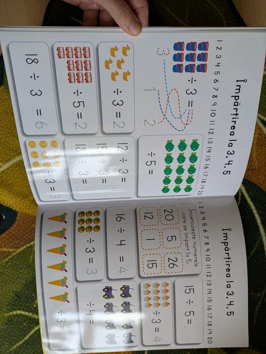Invat sa scriu - Primele mele inmultiri si impartiri