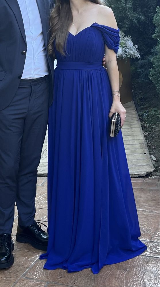 Rochie lunga albastra