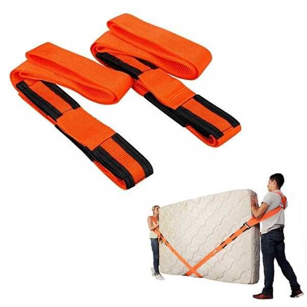 Set 2 centuri pentru ridicat mobila si obiecte voluminoase, portocaliu