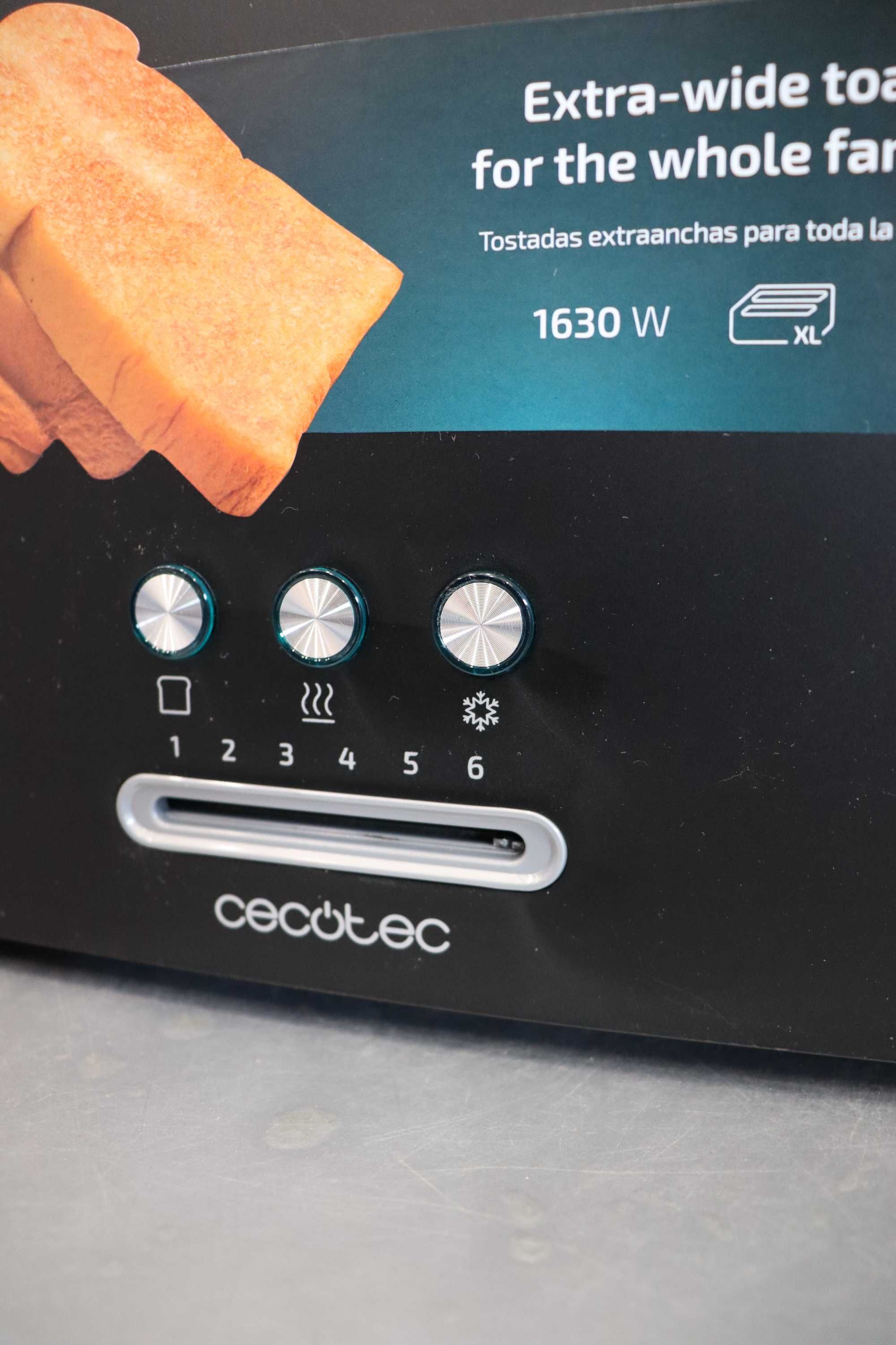 Тостер Cecotec Toast&Taste 16000, екстра двоен, 1630W, лек ДЕФЕКТ