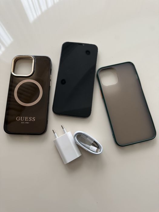 Iphone 12 PRO MAX 128 GB / 2 huse cadou/ incarcator + cablu