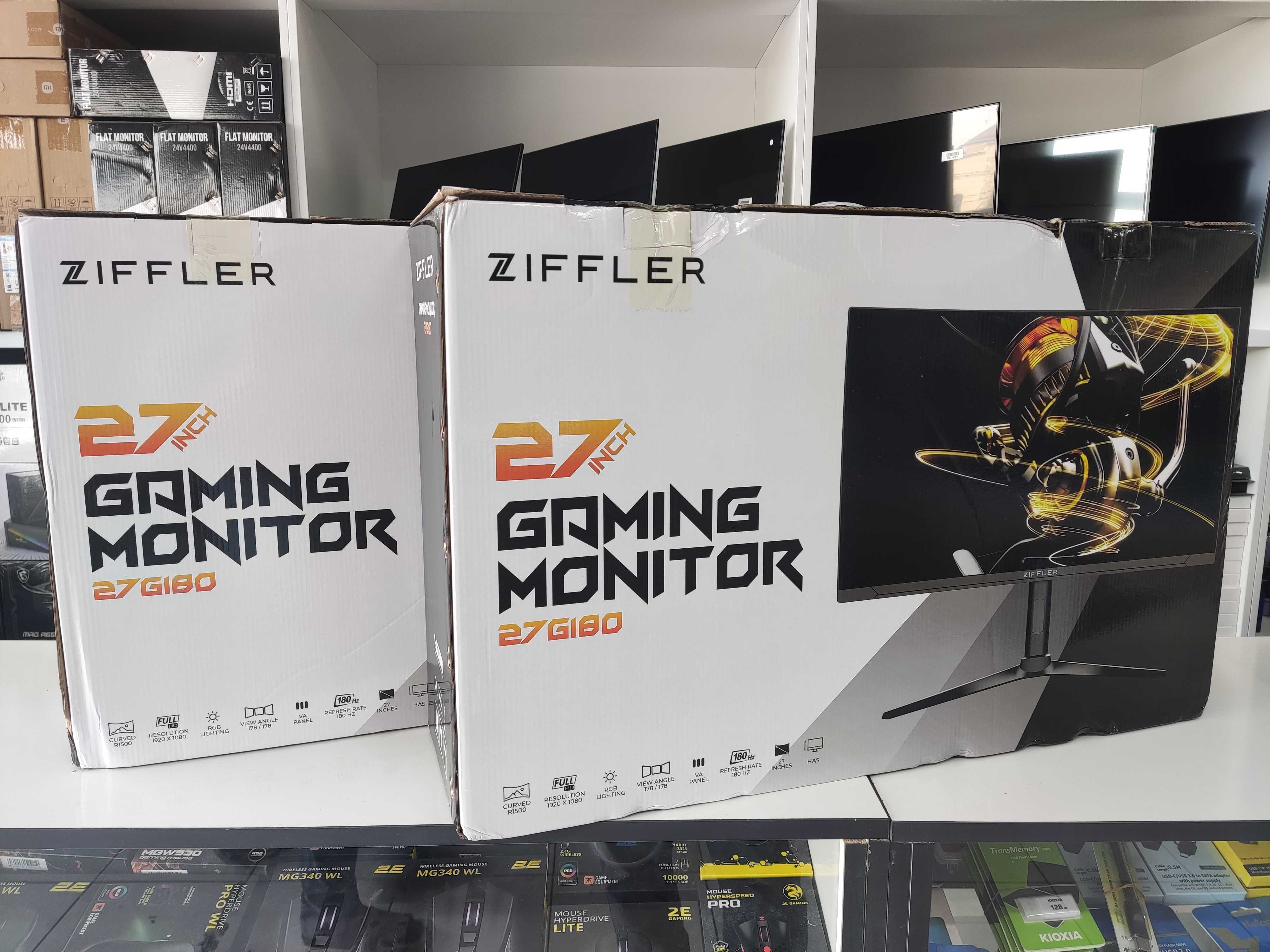 Монитор 27" Ziffler G165 Curved LED (DP+HDMI), 180Hz FullHD НОВЫЙ