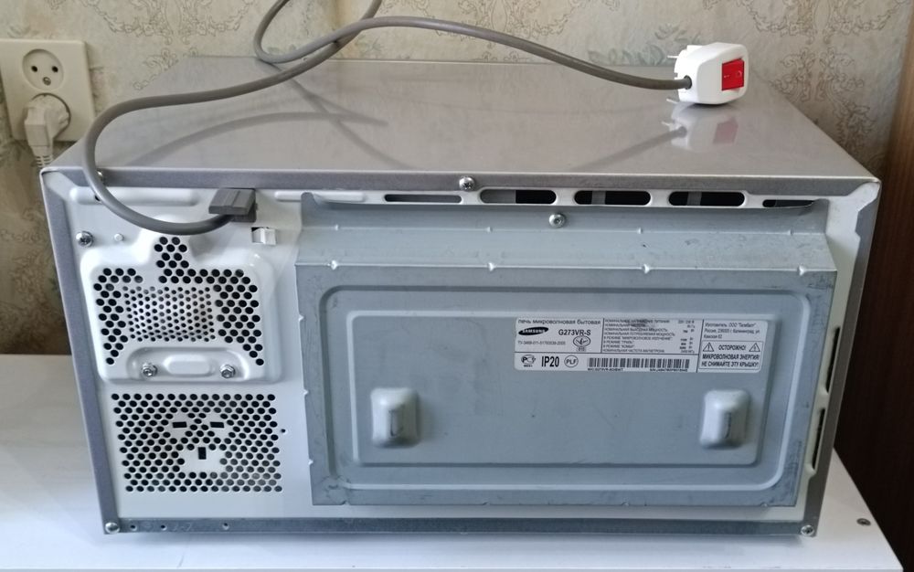 Микроволновка Samsung model G273VR-S производство Россия Калининград