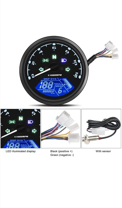 Turometru/indicator bord Moto/Atv