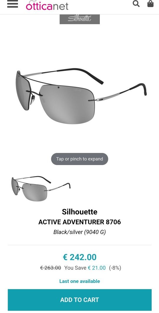 Ochelari soare Silhouette 100% Originali. Model Adventurer. Unisex