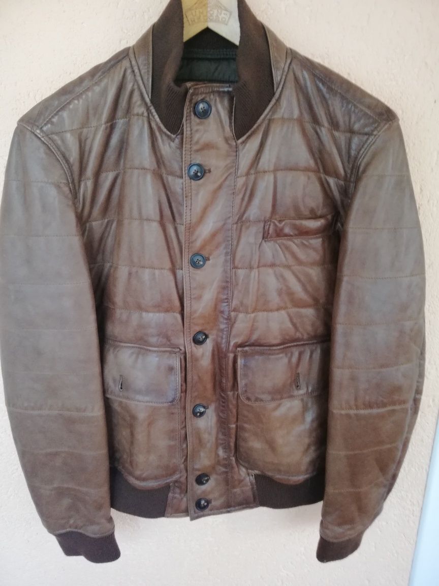 Geaca piele bărbati Massimo Dutti M