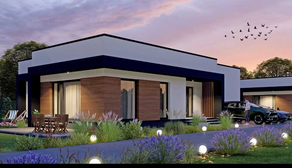 2440 mp cu Autorizatie de construire  pentru două case-plata în transe