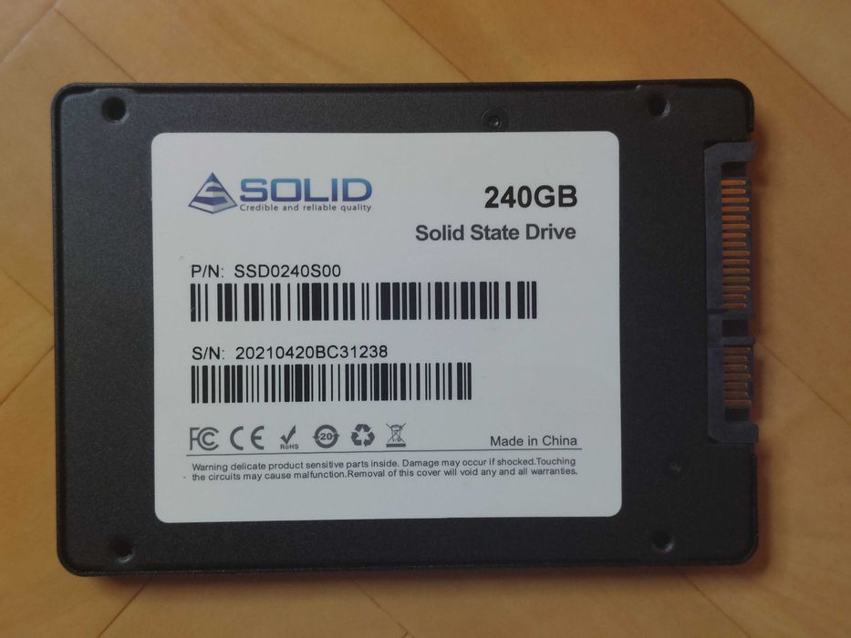 Solid State Drive (SSD), 240GB, 2.5, SATA-III