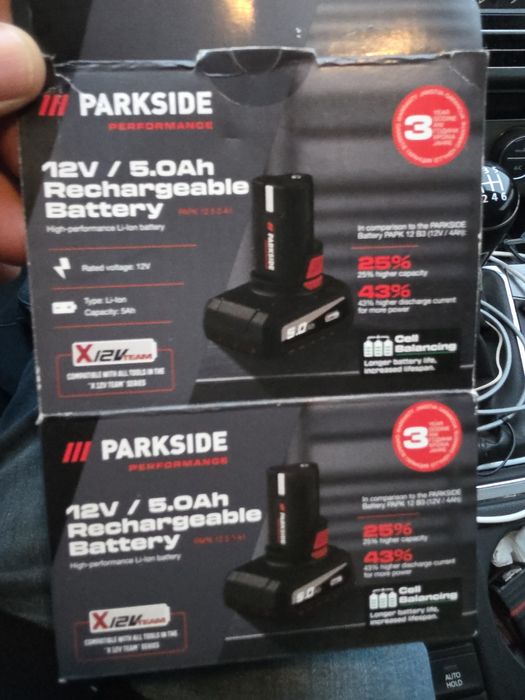Гайковерт Parkside 12v с 3 батерии