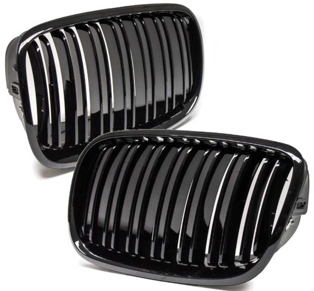 Бъбреци Решетки БМВ BMW X5 X6 E70 E71 E72 2007 - 2014 Черен Гланц Лак