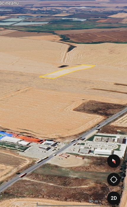 Teren intravilan Mihăilești, poziție strategică, ideal pt investiții