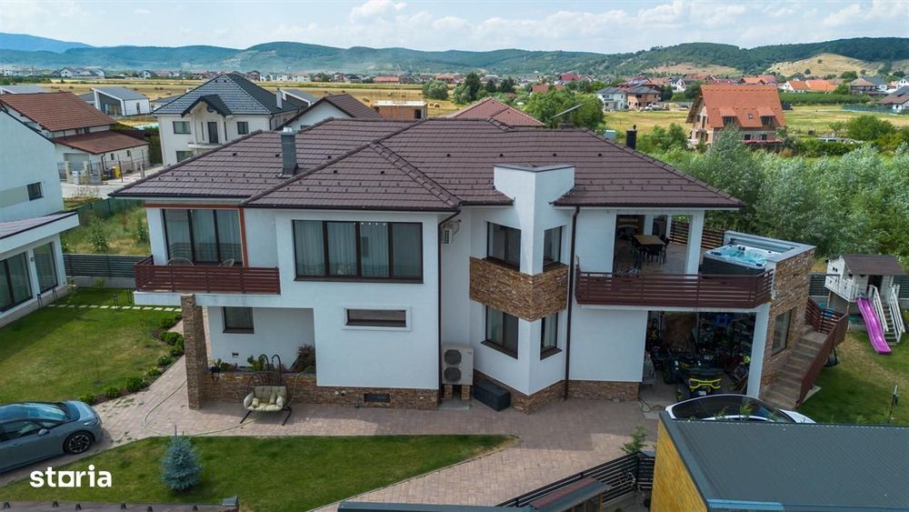 Casa de lux, individuala, 1084 teren, 278 mpu, jacuzzi + sauna - Sibiu