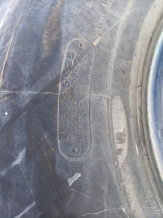 Anvelope macara 445/95R 25  automacara faun16.00 R25