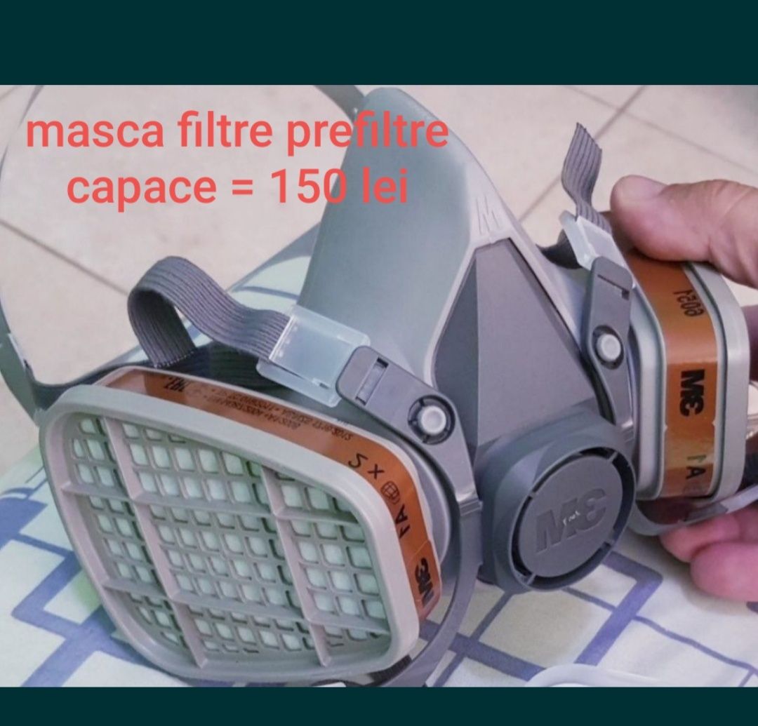 Masca 3M filtre prefiltre capace = 150 lei