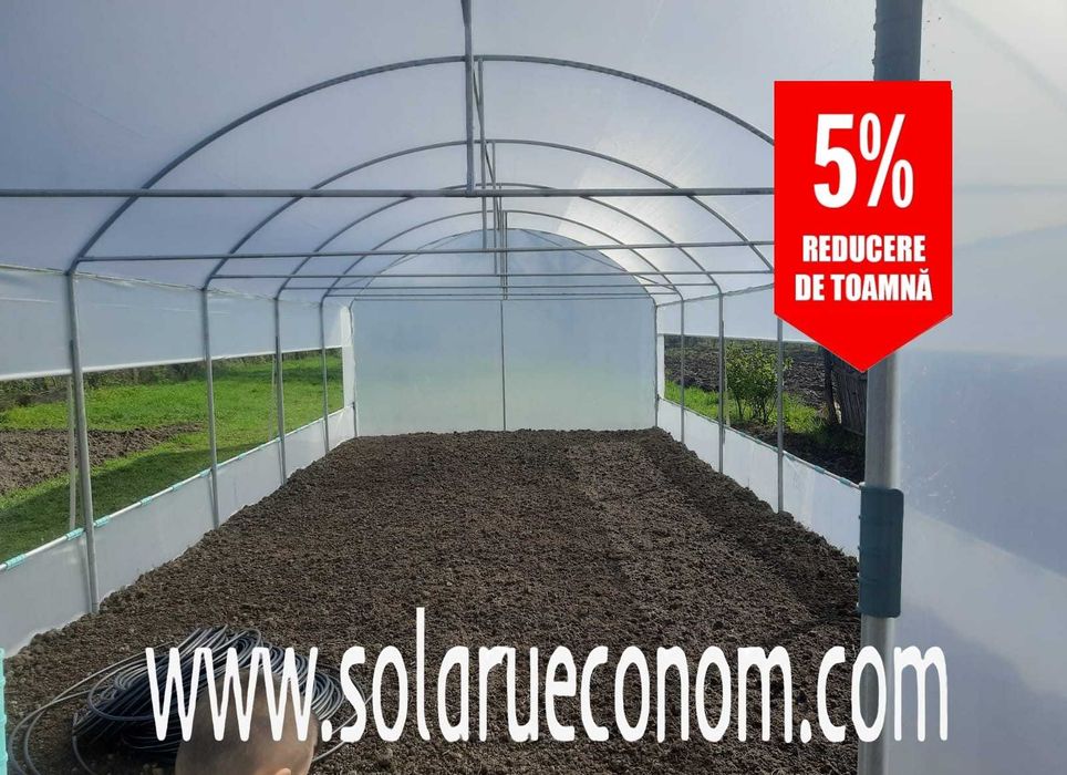 Solar(sera) de gradină cu structură metalică (teava)