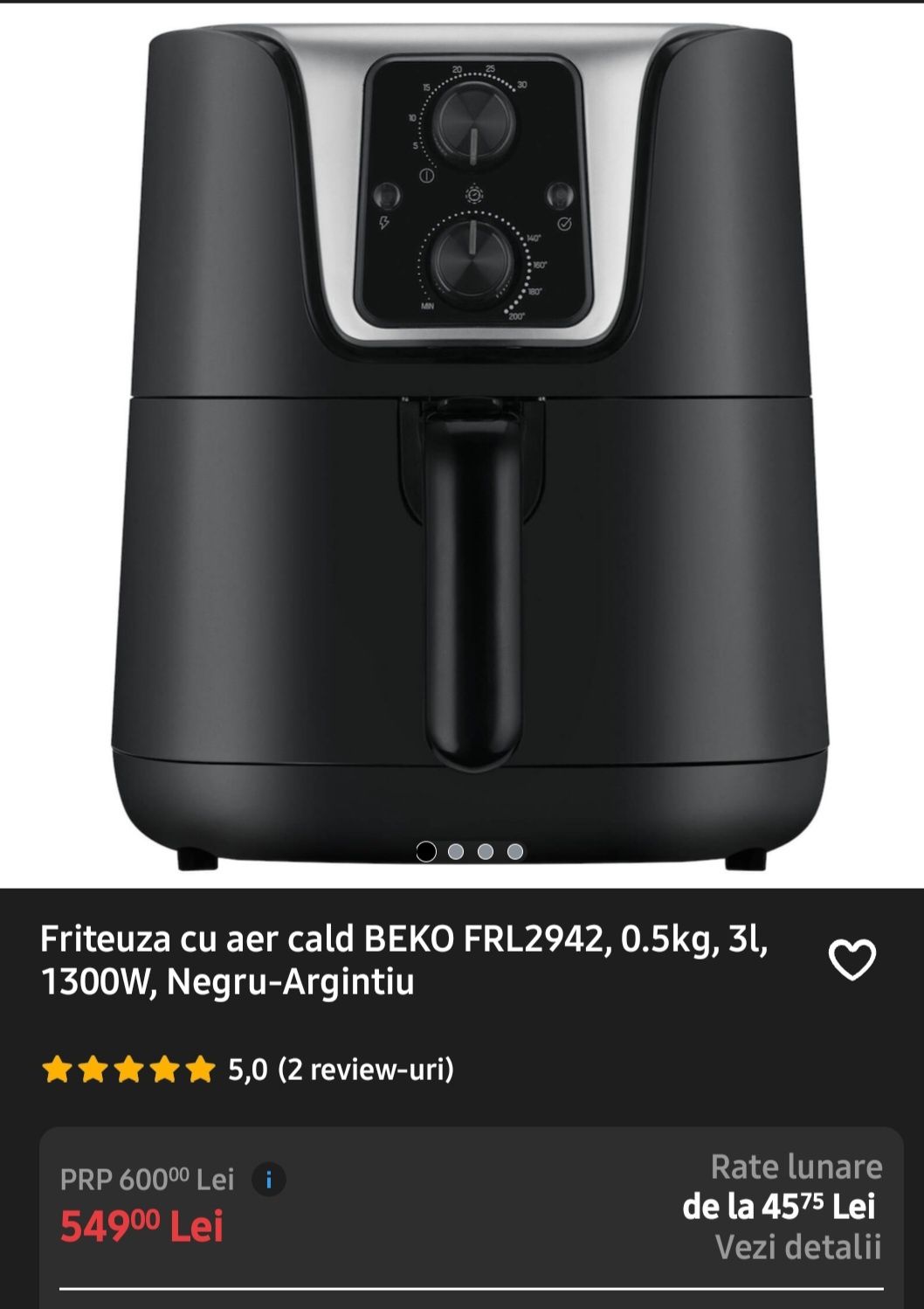 Airfryer  Beko în garanție.