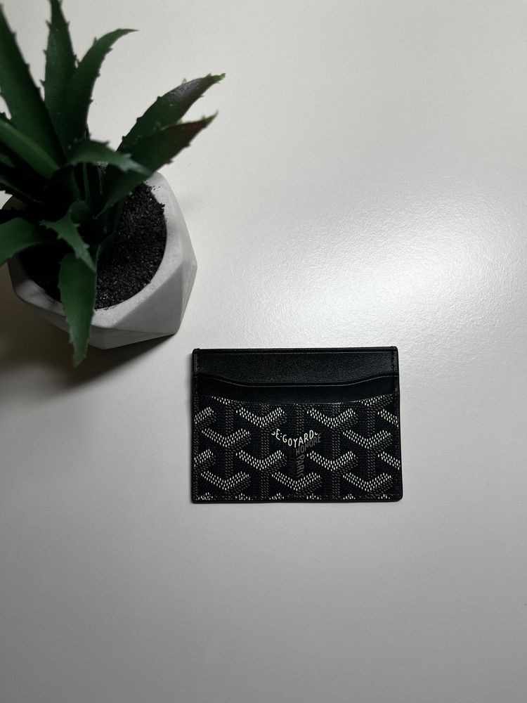 Goyard Cardholder Portofel Negru Piele