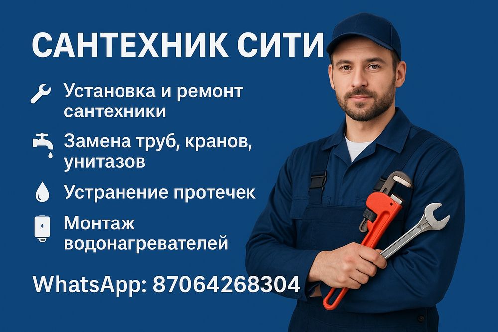 Сантехник и ремонтные услуги.