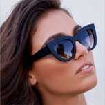 Ochelari de soare Cat Eye negri Black UV400 dama