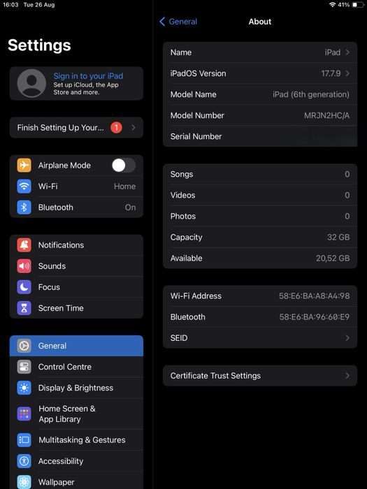 Apple iPad 9.7” (2018), 32GB, Wi-Fi, Gold