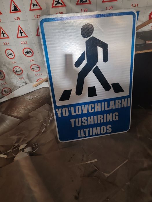 Дарожны знак xar xil turdagi yul belgilar