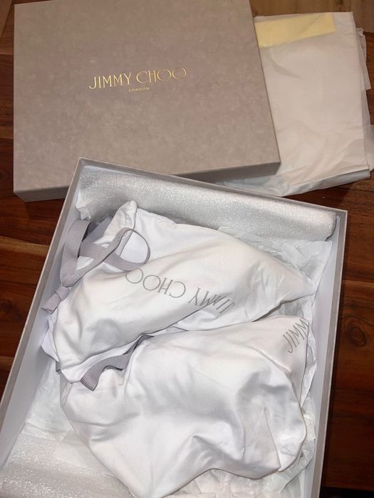 Pantofi Jimmy Choo Bee 100/ Nappa/Latte/Crystal