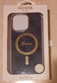 Husă Guess Gold originală pentru iPhone 15 Pro Max, intactă,nefolosită