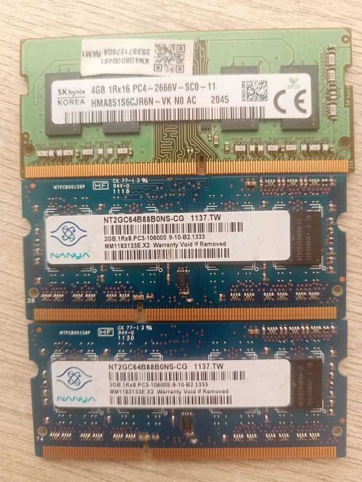 Оперативная память озу ноутбук Ram ddr3 ddr4