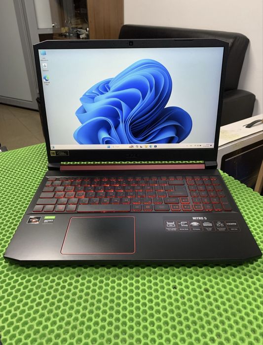 Acer Nitro 5 игровой ноутбук Ryzen 5/GTX1650/16gb озу,120hz