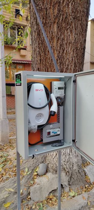 Электромобил зарядка установка