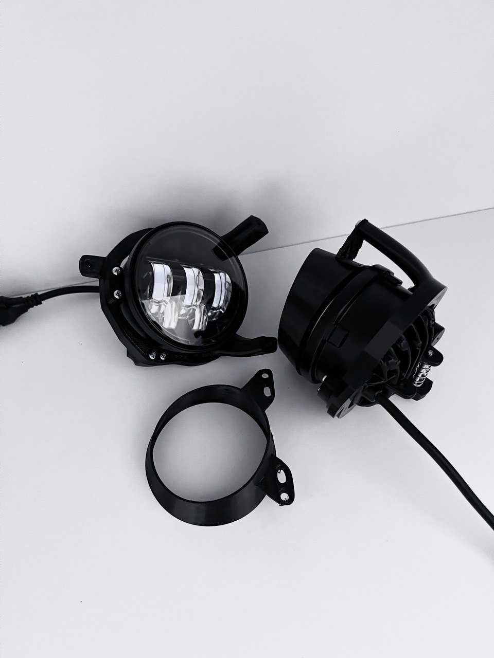 Противотуманные фары LED туманки Mitsubishi Lancer 10 ДОРЕСТ 3D-Light