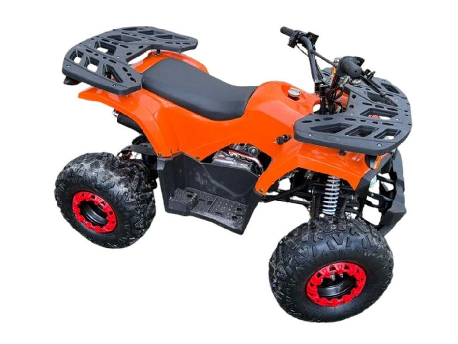 ATV 125 cc Model Nou Full Options Sasiu Ranforsat Roti 8" Portocaliu