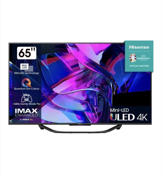 Televizor HISENSE Mini-Led ULED 164cm, Smart, 144Hz, 65U7KQ