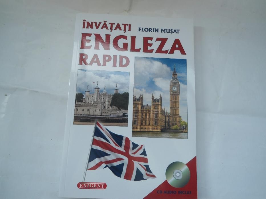 Invatati engleza rapid, carte+CD audio sau Ghid roman-englez