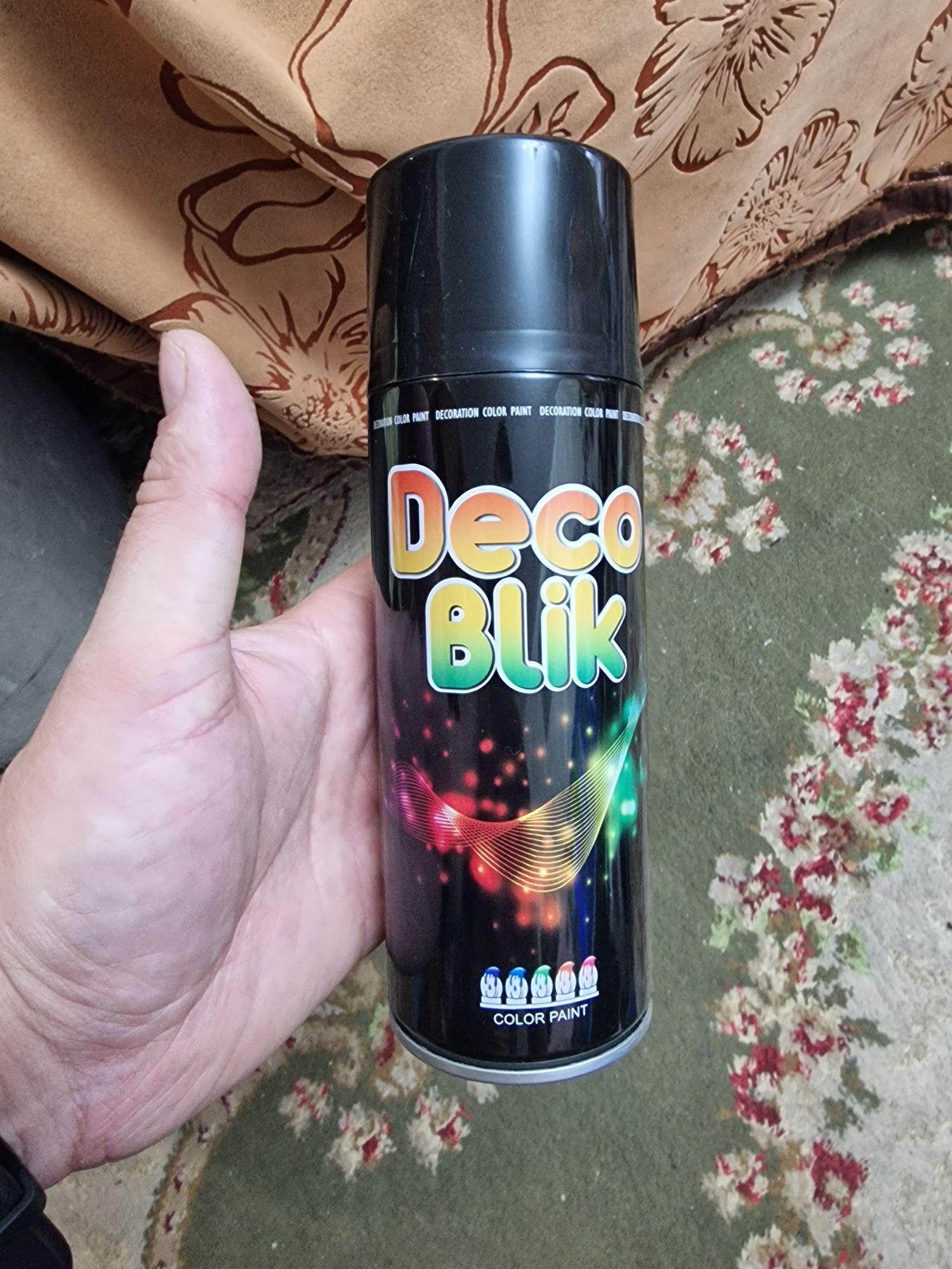 Продам балончик краска матовая чёрный цвет Deco Blik