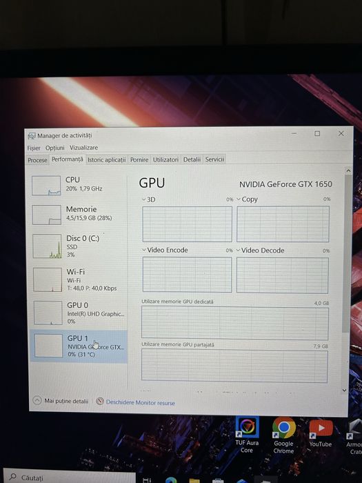 Laptop gaming | i5 gen9 |16gb ram | GTX1650 | M2 NVMI 512gb