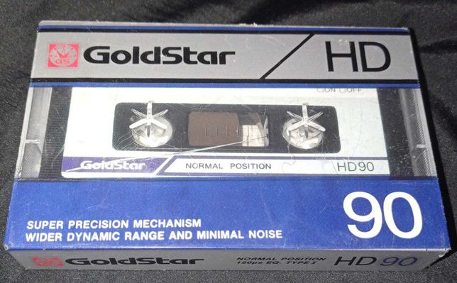 Новая аудиокассета Gold Star HD 90