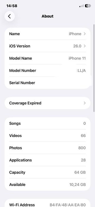 iPhone 11 B/U black