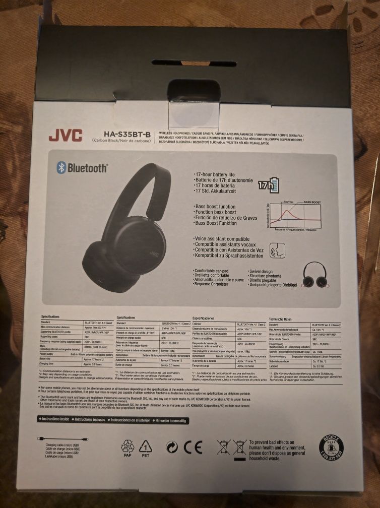 Безжични слушалки JVC