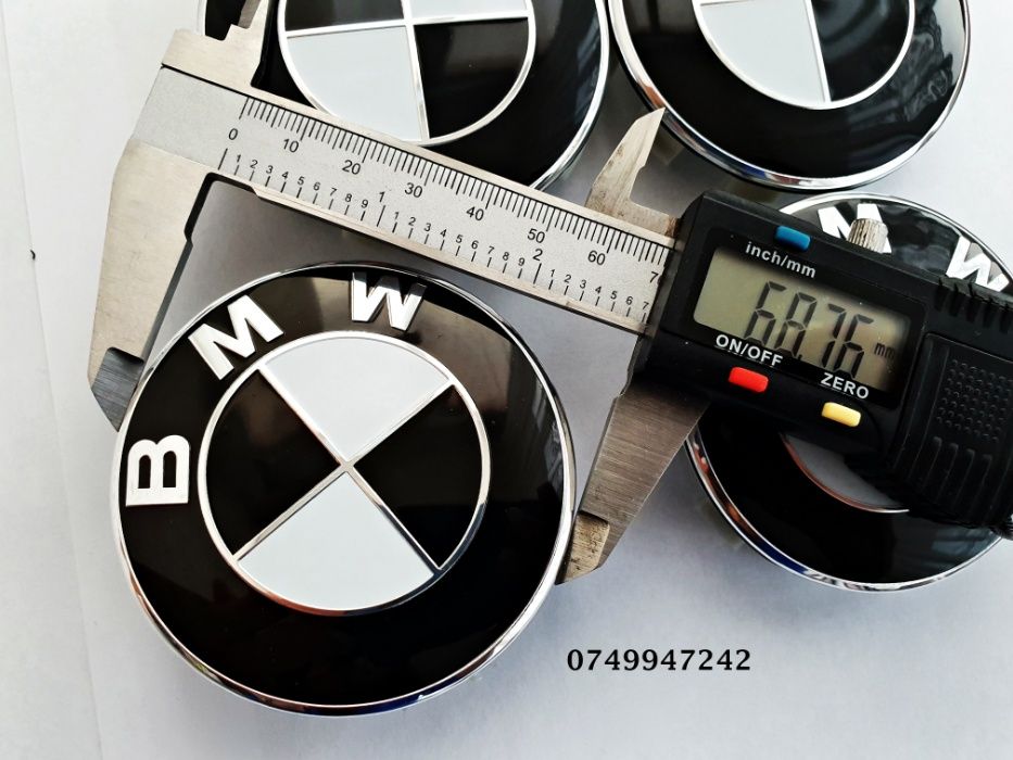 Capace jante aliaj BMW negre diam 68 mm set 4 bucati 5 modele