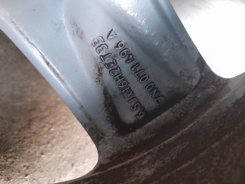 Set 4 Jante 5x112 pe R16 Originale Tiguan ca NOI