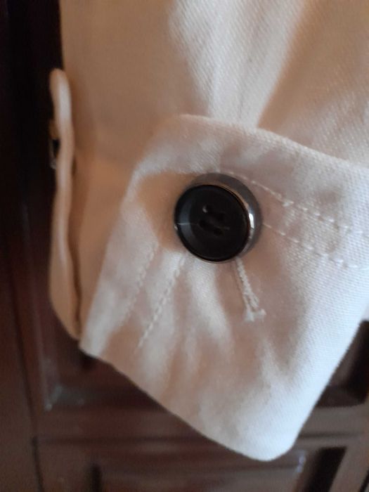 Haina scurta dama, alba material bumbac 100 %, captuseala matlasata S