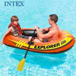 Аренда туристическая Надувная лодка Intex Explorer 200 (с вёслами и на