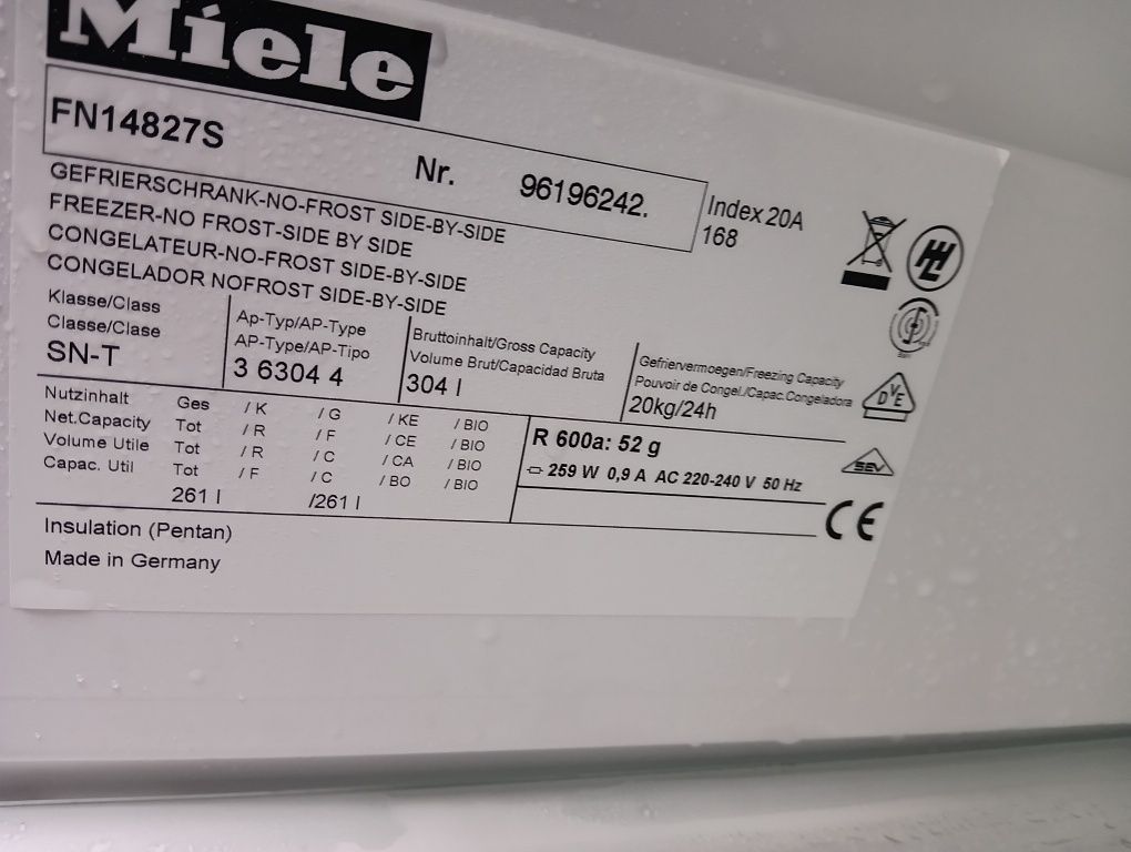 XXL огромен фризер Miele с 8 чекмеджета  A+++ 2 години гаранция!